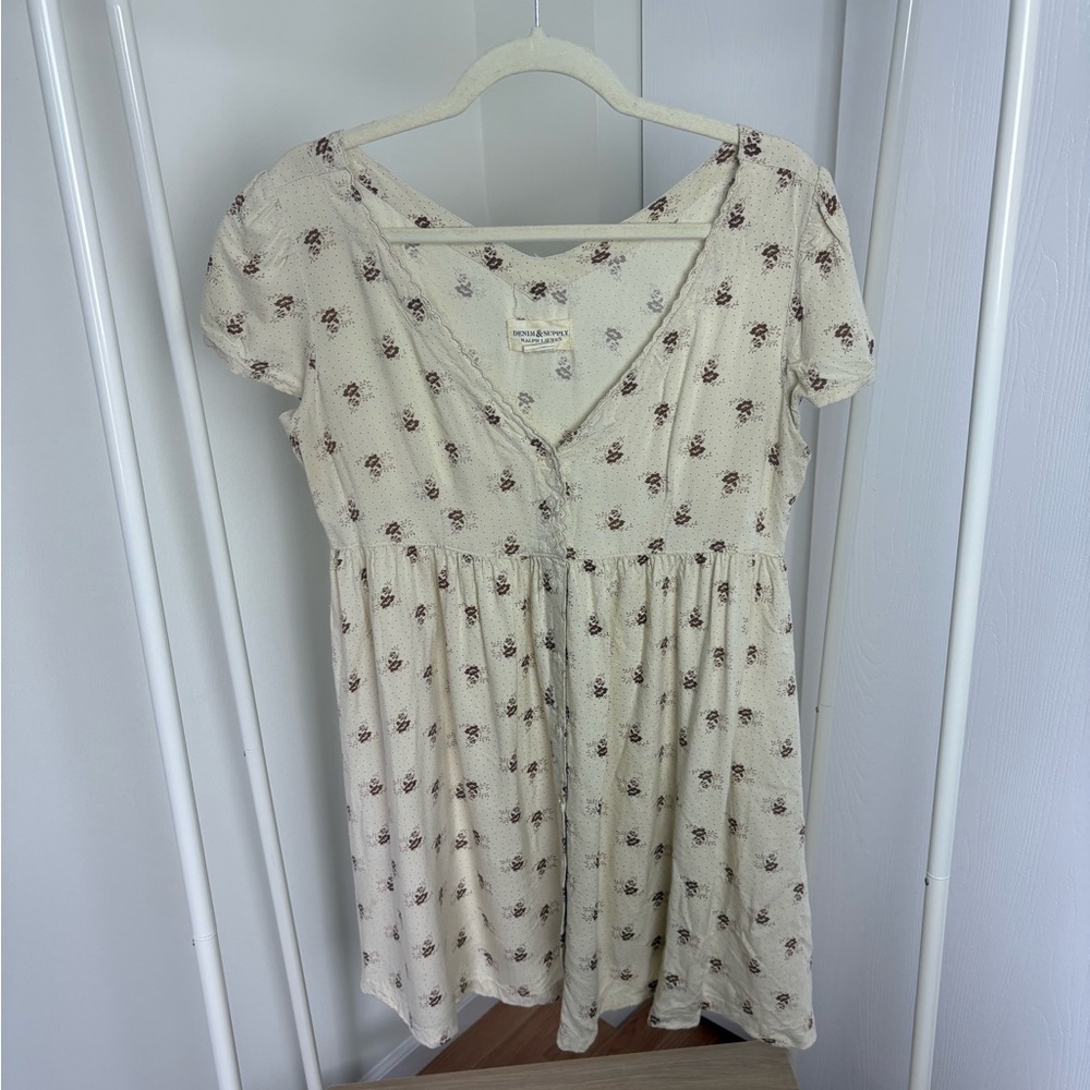 Ralph Lauren Cream Floral Dress